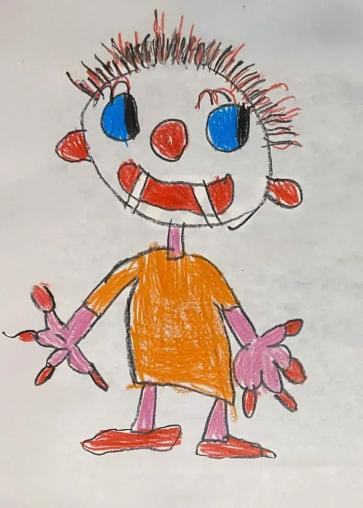 Pencil drawing by Yago Partal at age 5