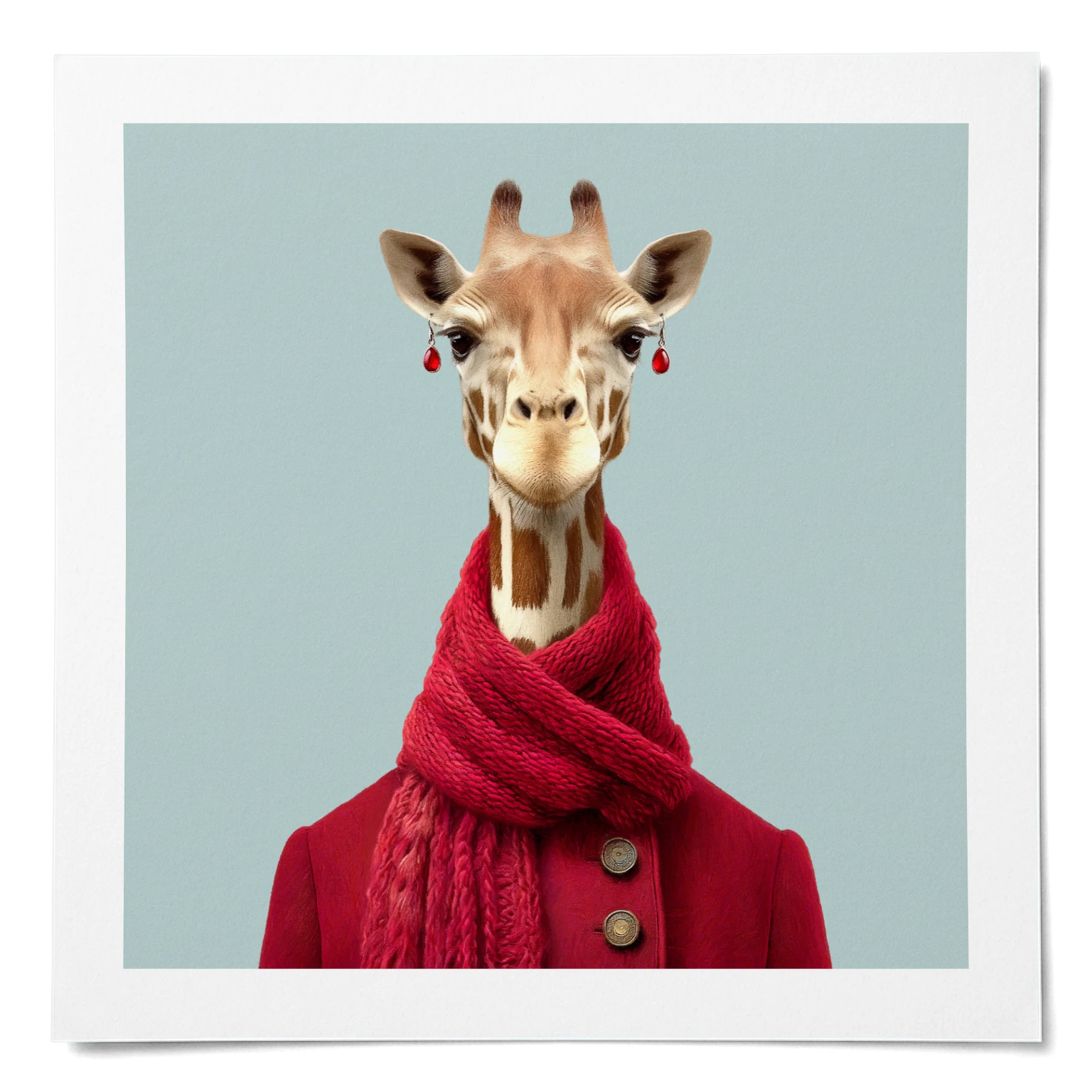 Ayana · Northern giraffe · Matte poster