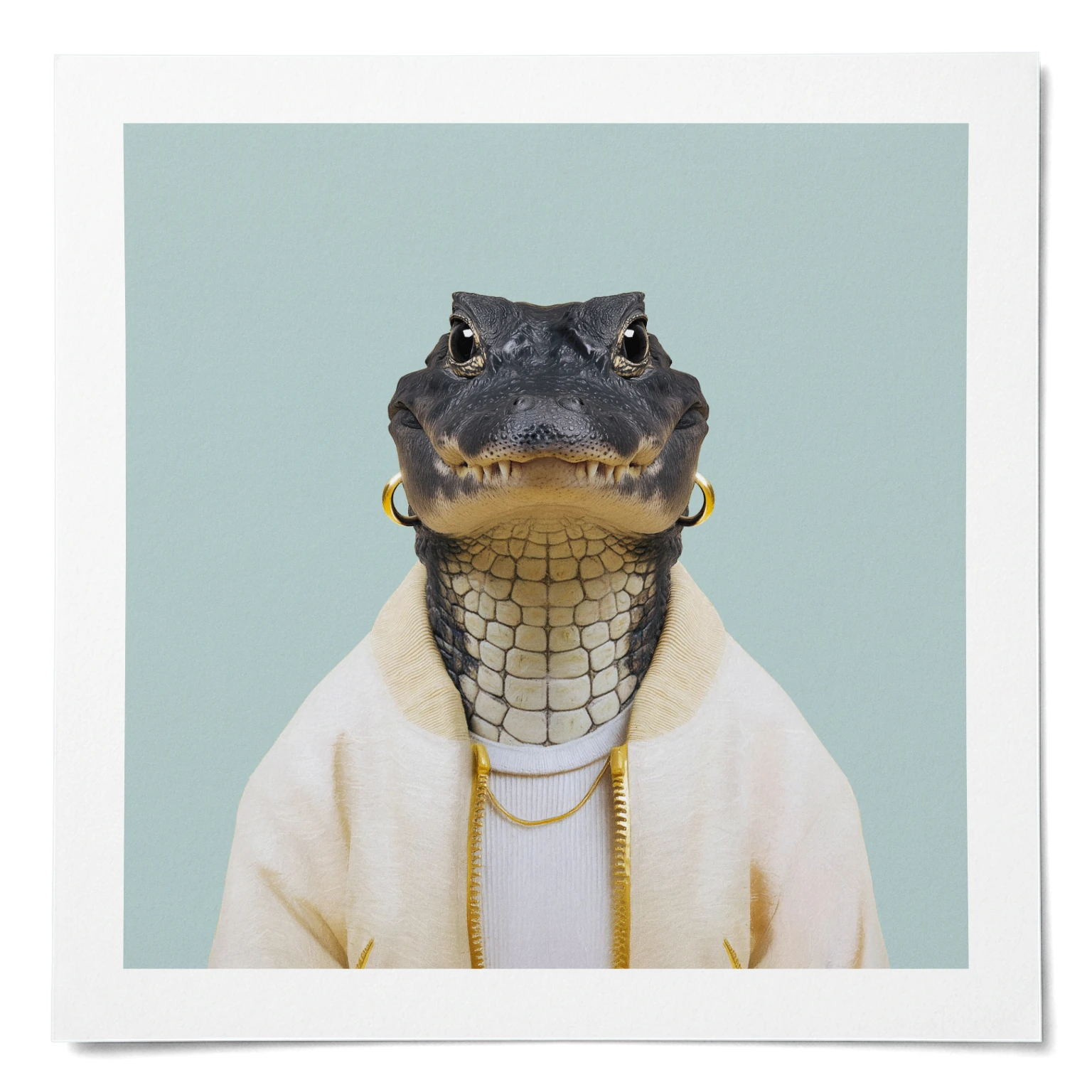 Yara · Black caiman · Matte poster