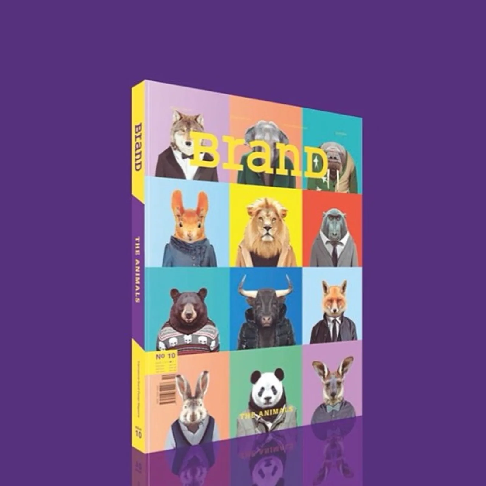 BranD Magazine · número 10 «The Animals» · portada con grid de retratos Zoo Portraits